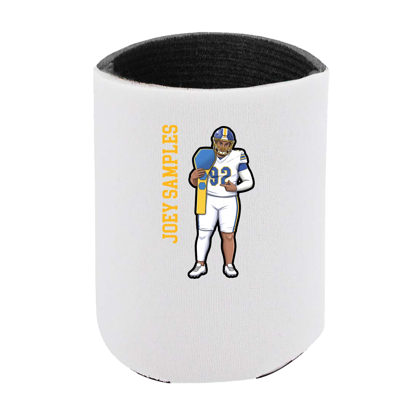 Can Holder — Name Vertical in White