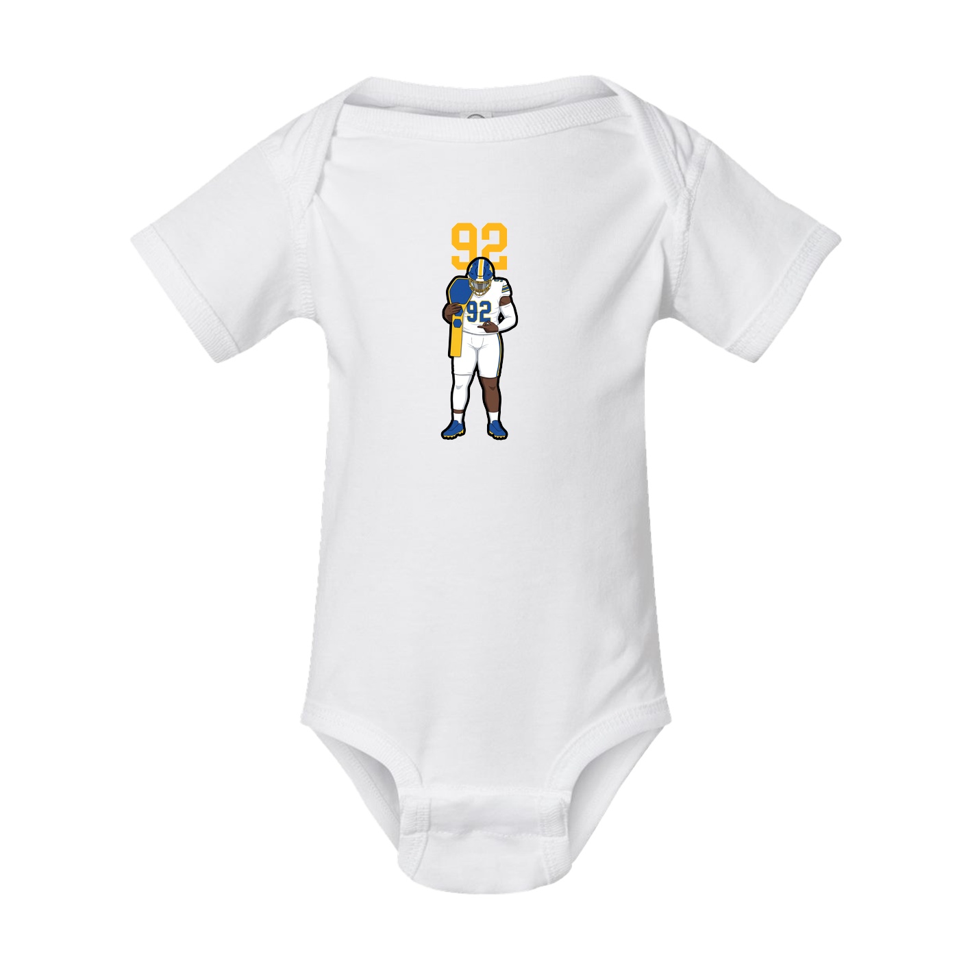 Baby Onesie — Number Top in White