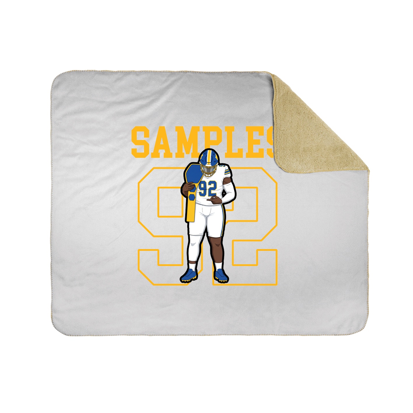 Throw Blanket — Shirsey in White