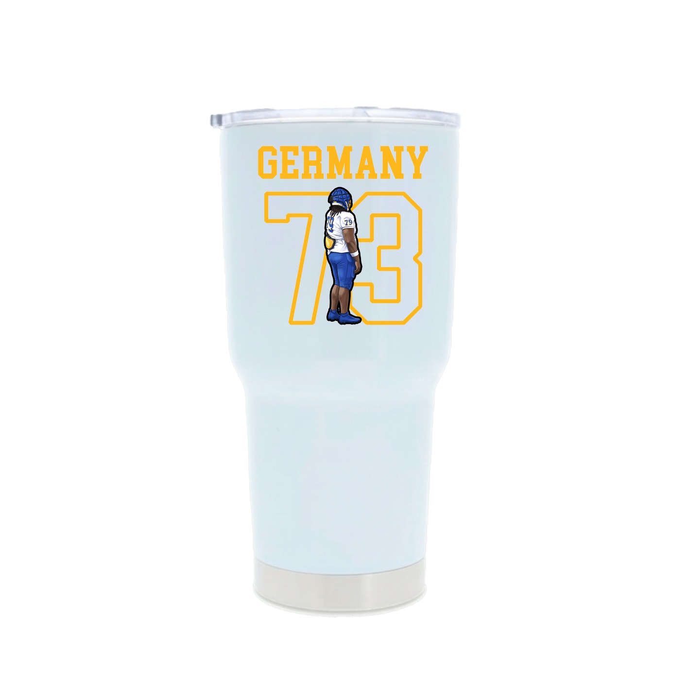 30oz Stainless Steel Tumbler — Shirsey in White