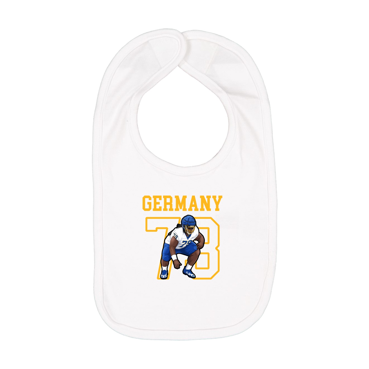 Infant Bib — Shirsey in White