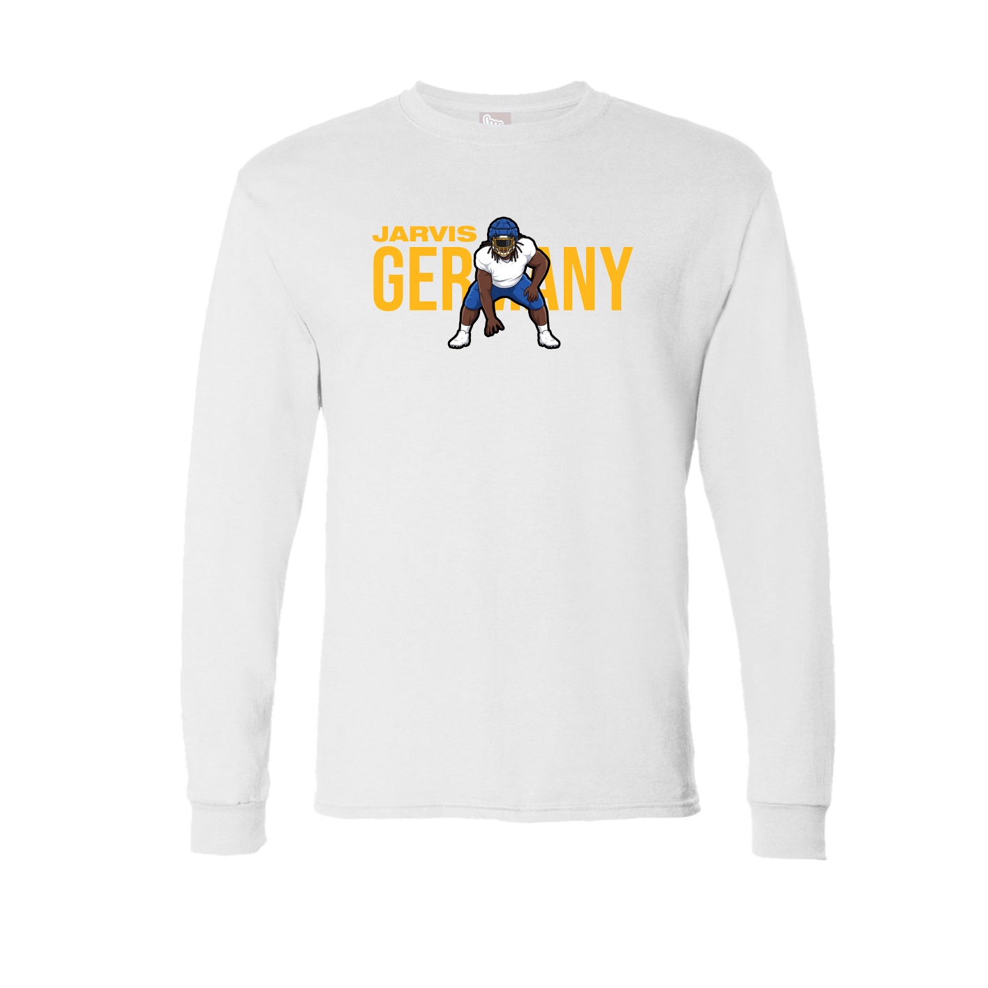 Long Sleeve Tee — Player Name in White
