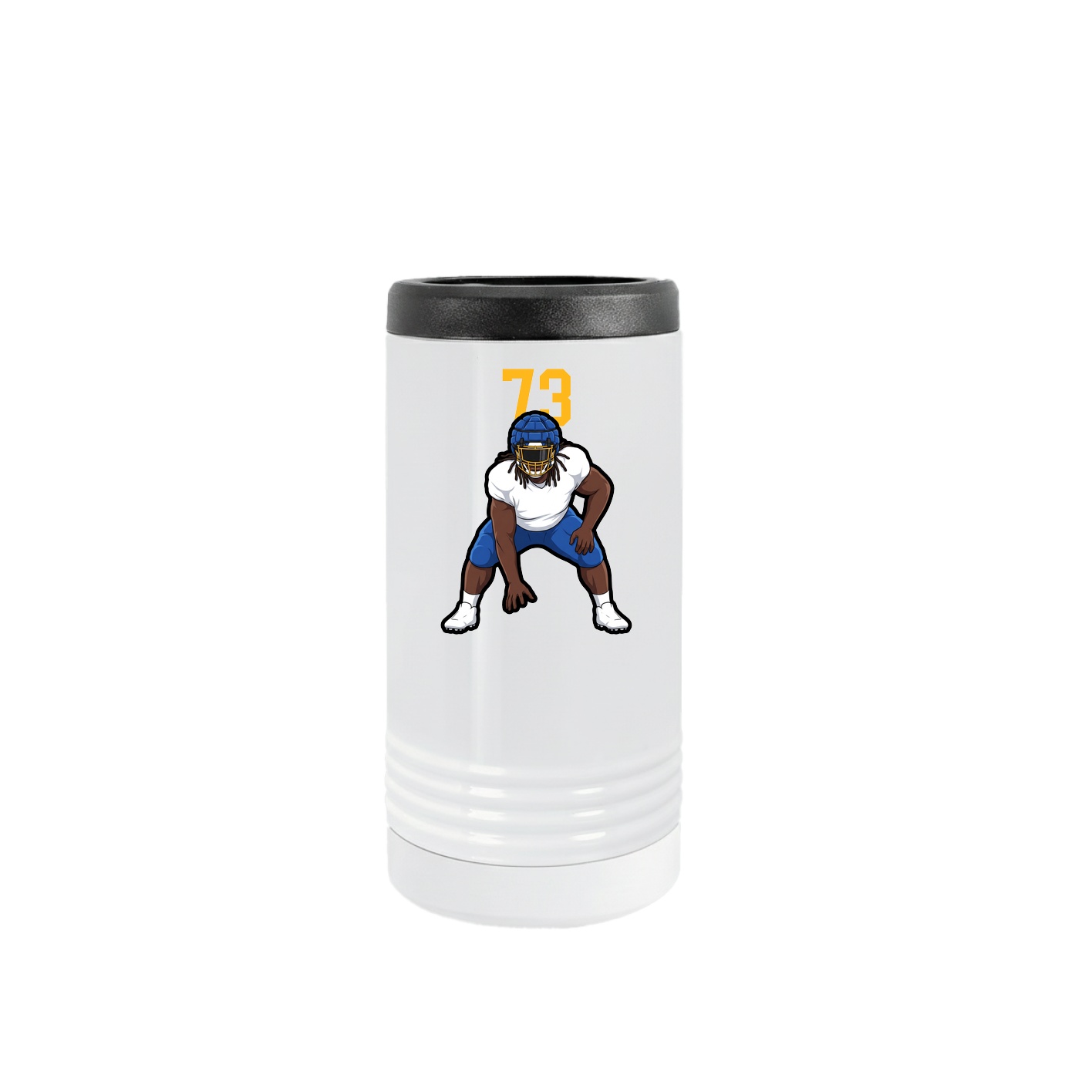 Slim Beverage Holder — Number Top in White