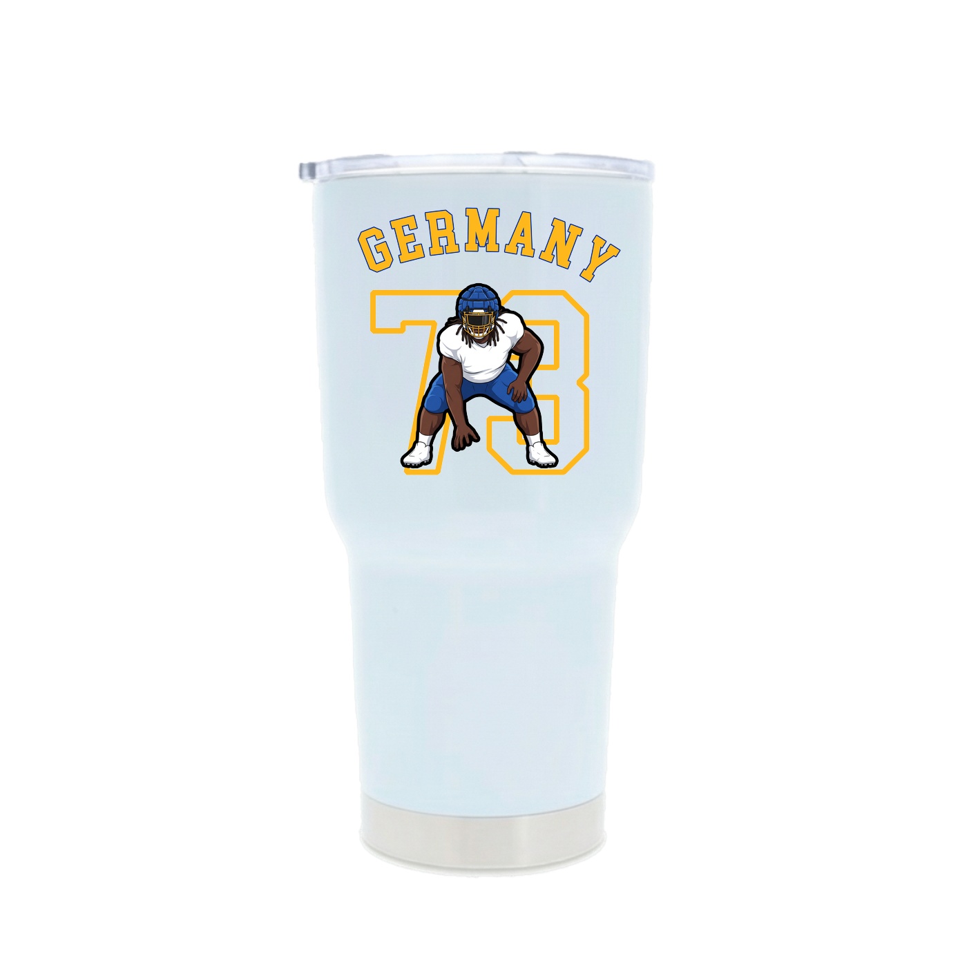 30oz Stainless Steel Tumbler — Shirsey Arch in White
