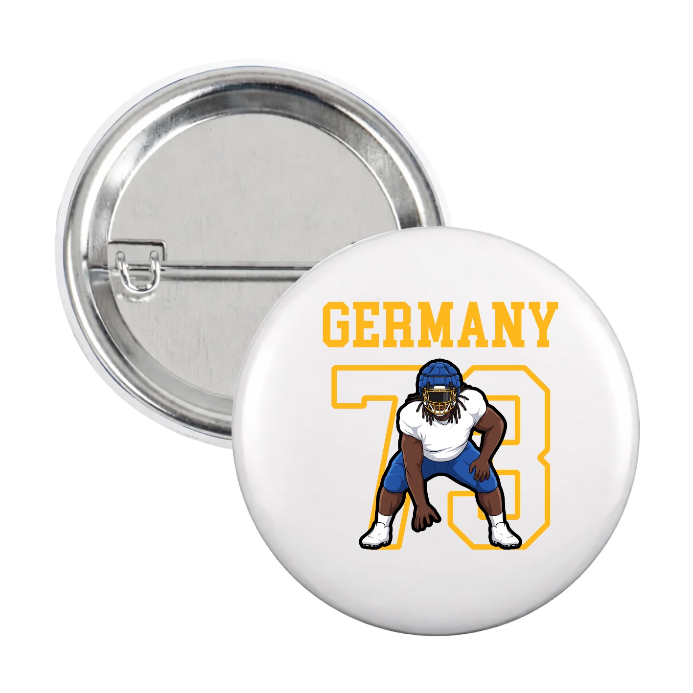 Game Day Button — Shirsey in White
