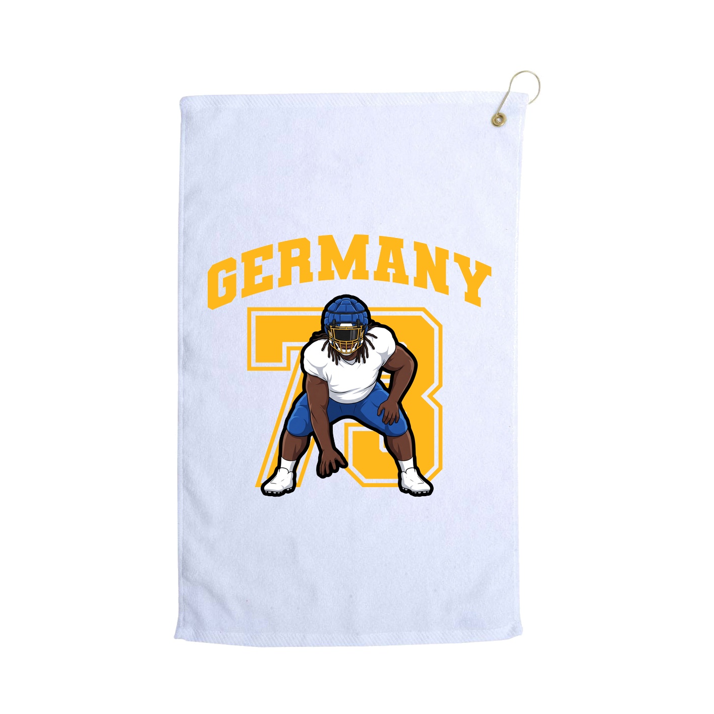 Golf Towel — Number in White