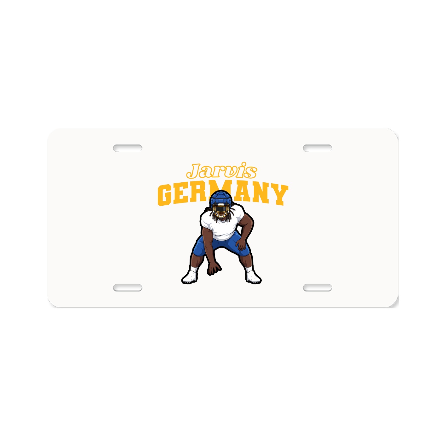 License Plate — Name Arch in Classic