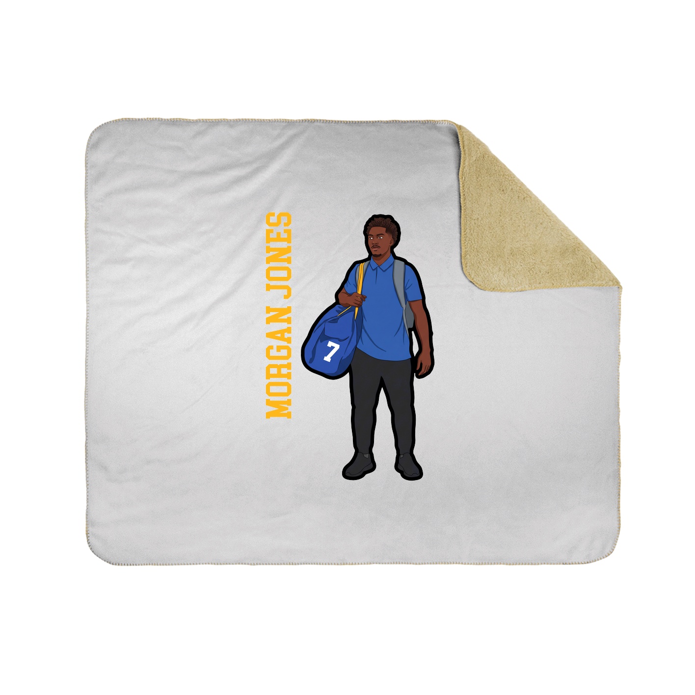 50x60 Sherpa Lined Throw Blanket