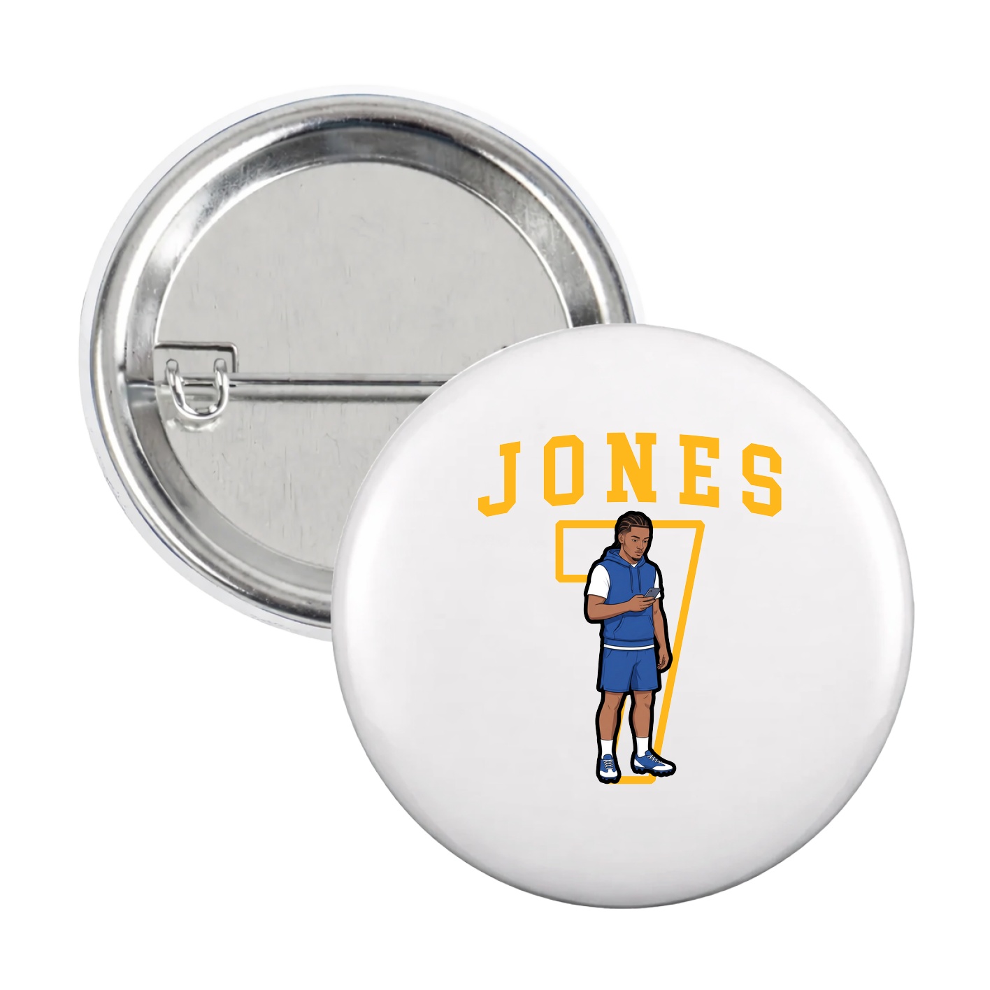 Game Day Button — Shirsey in White