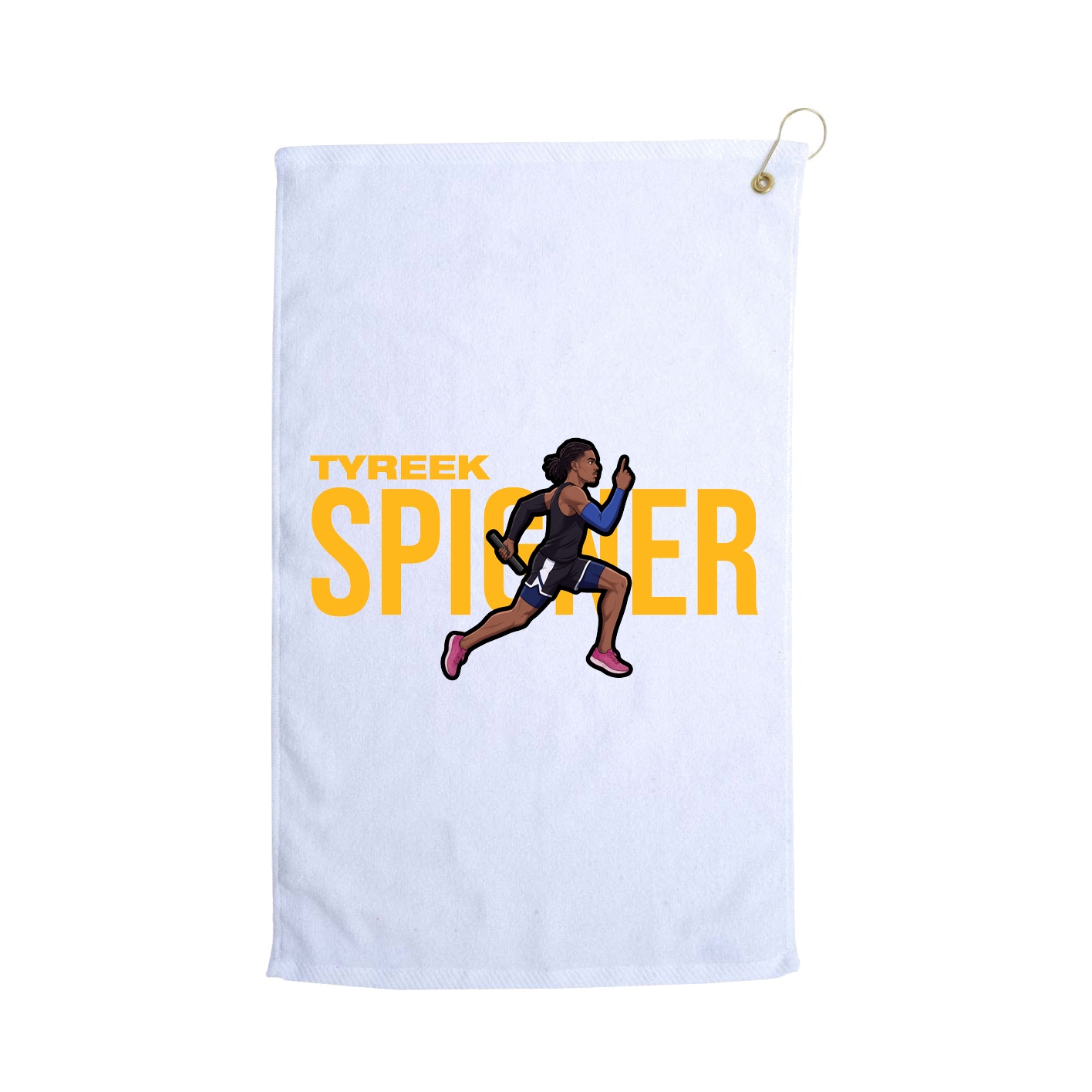 Golf Towel — Player Name in White