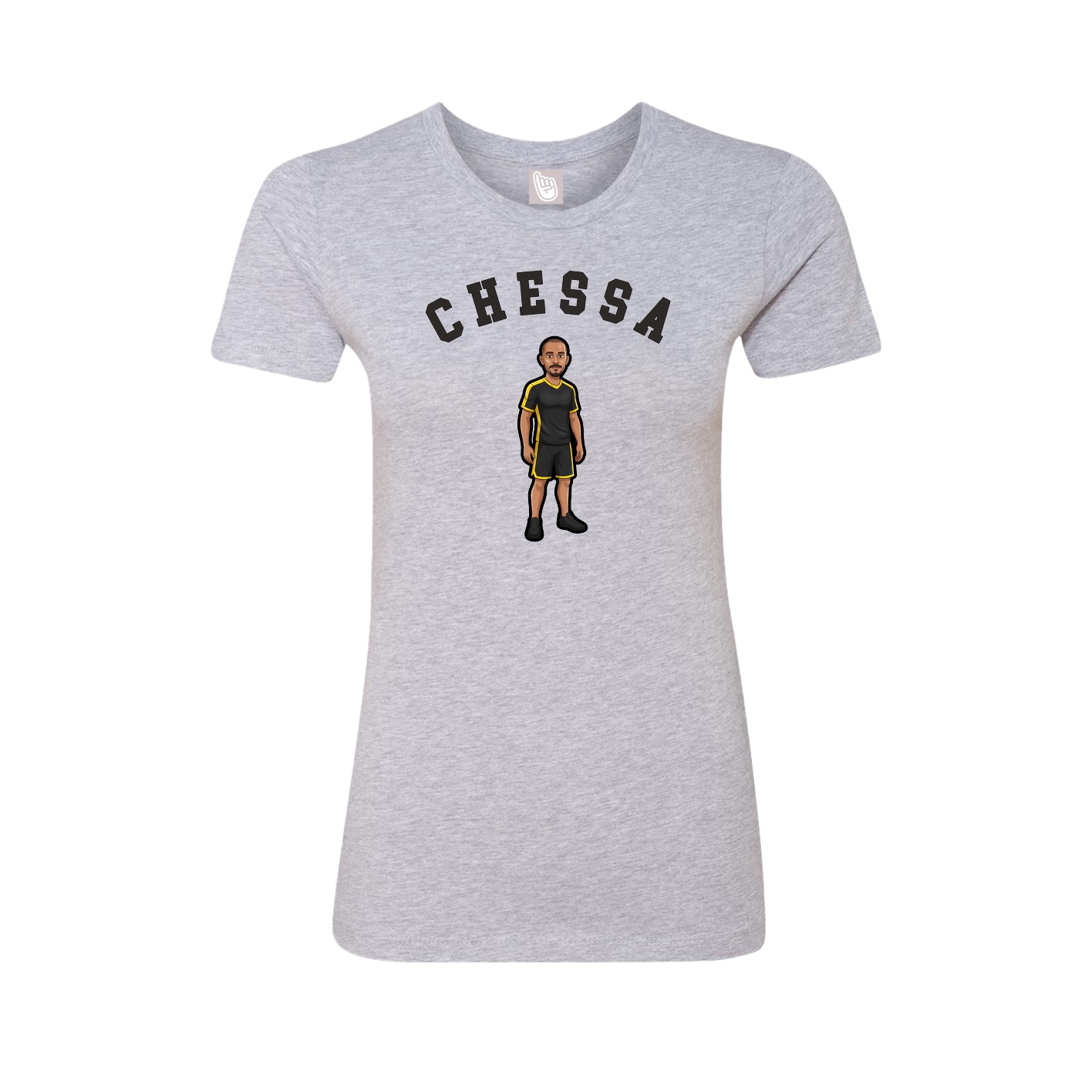 Fitted Women's Tee — Shirsey Arch in Grey