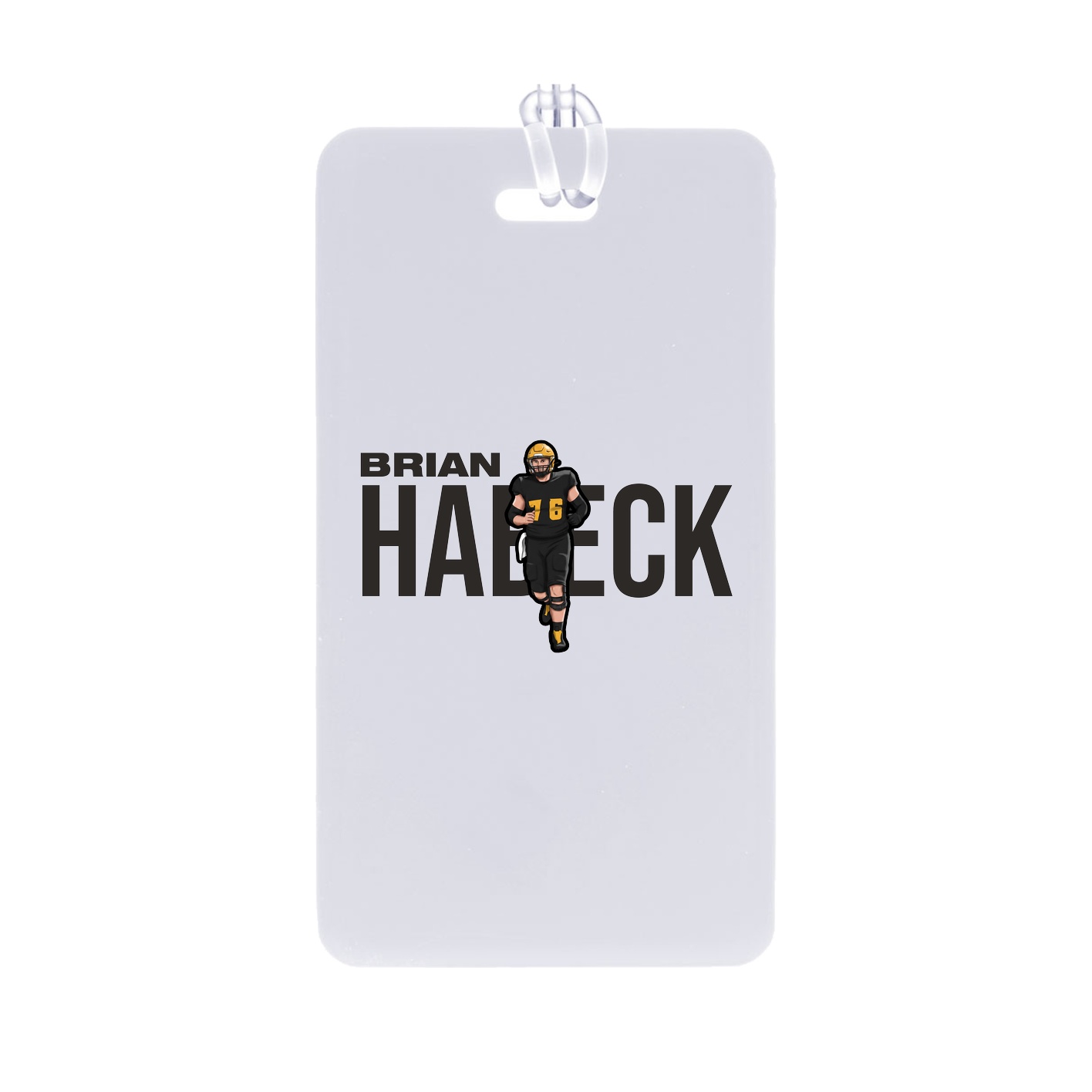 Bag Tag — Player Name in Classic