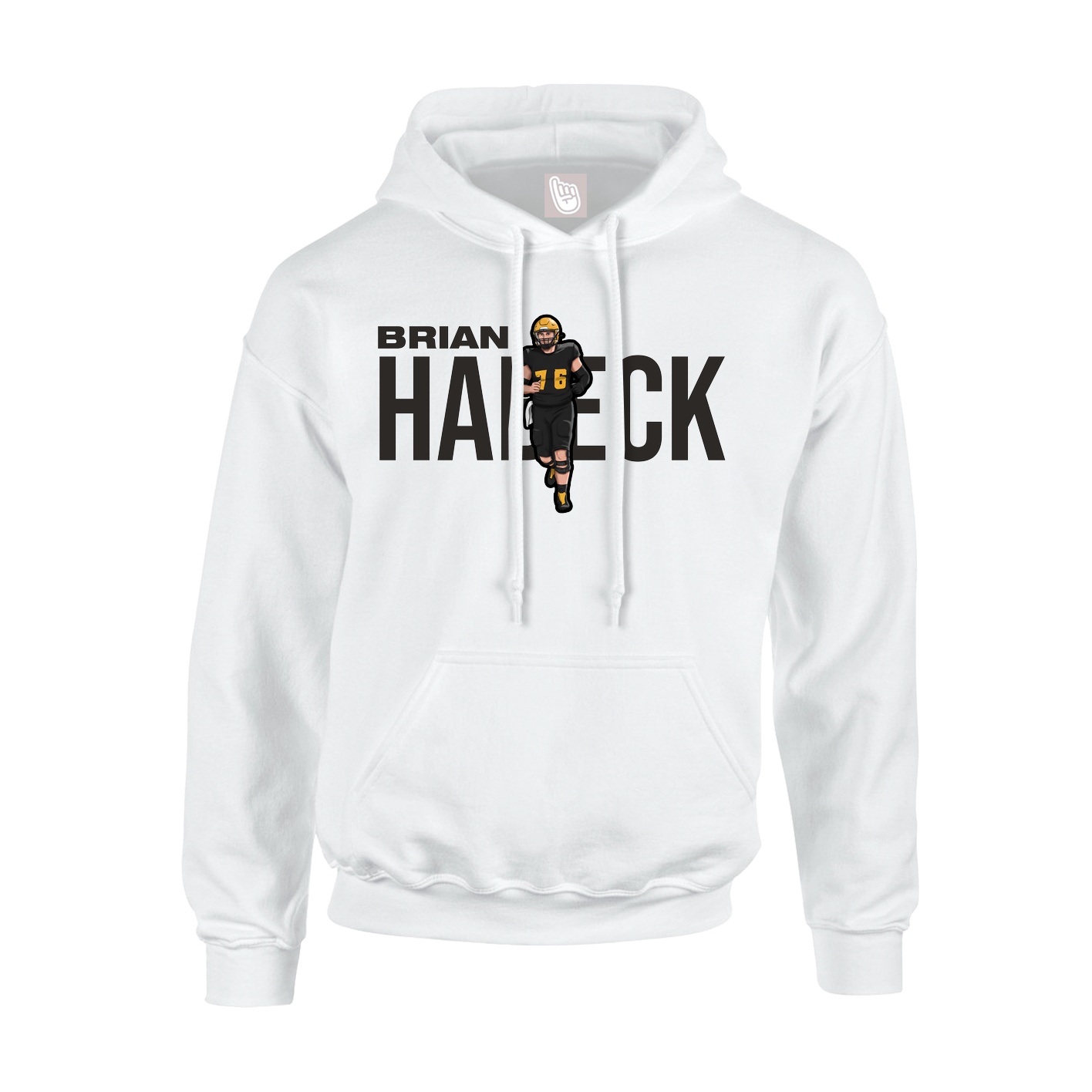 Hoodie — Player Name in White