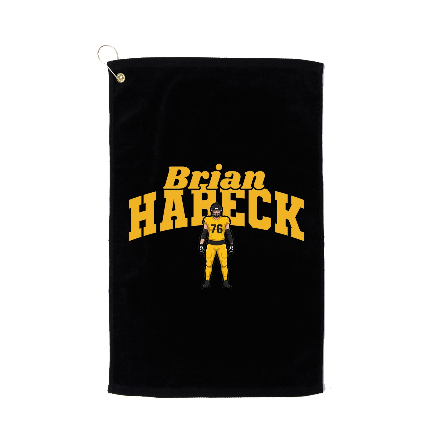 Golf Towel — Signature Arch in Black
