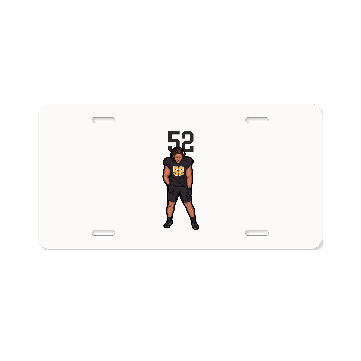 License Plate — Number Top in Classic