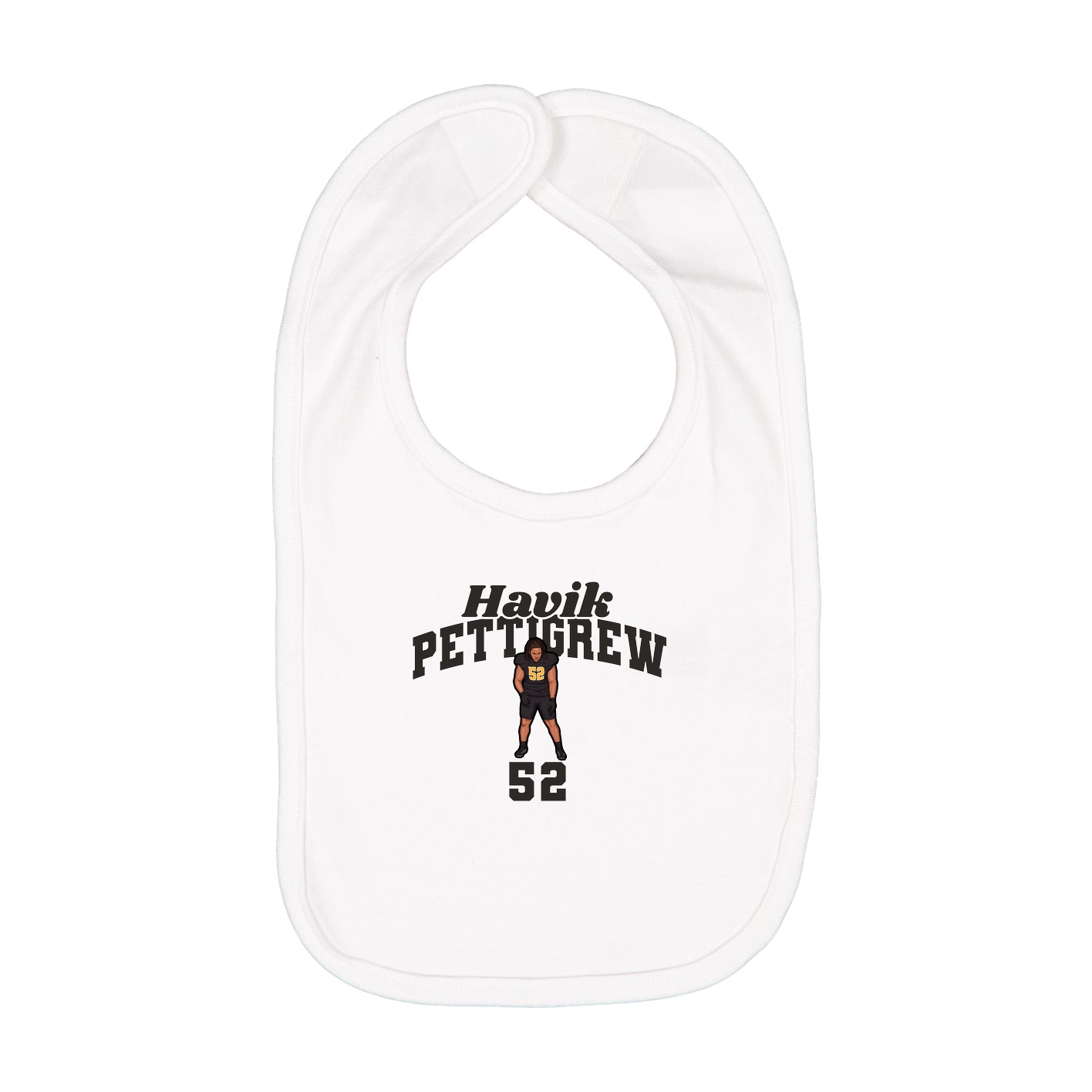 Infant Bib — Signature Arch in White