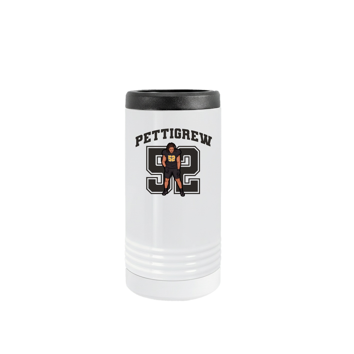 Slim Beverage Holder — Number in White