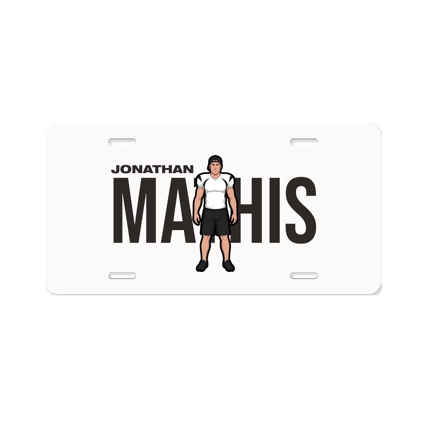 License Plate — Player Name in Classic