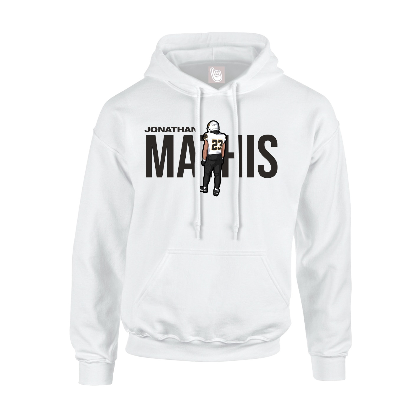 Hoodie — Player Name in White