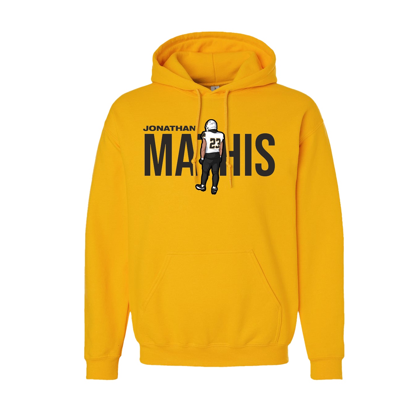 Youth Hoodie — Player Name in Gold