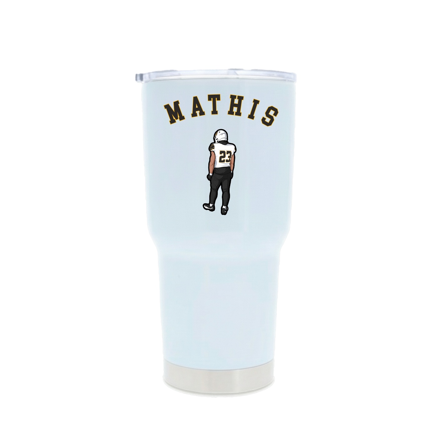 30oz Stainless Steel Tumbler — Shirsey Arch in White