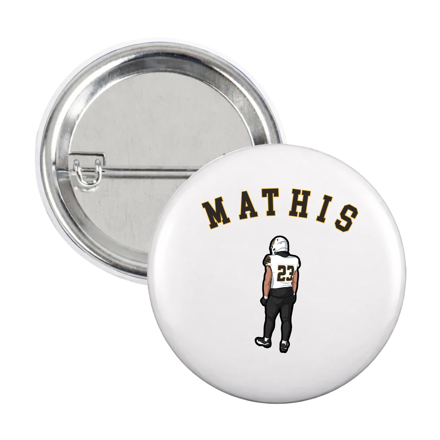 Game Day Button — Shirsey Arch in White