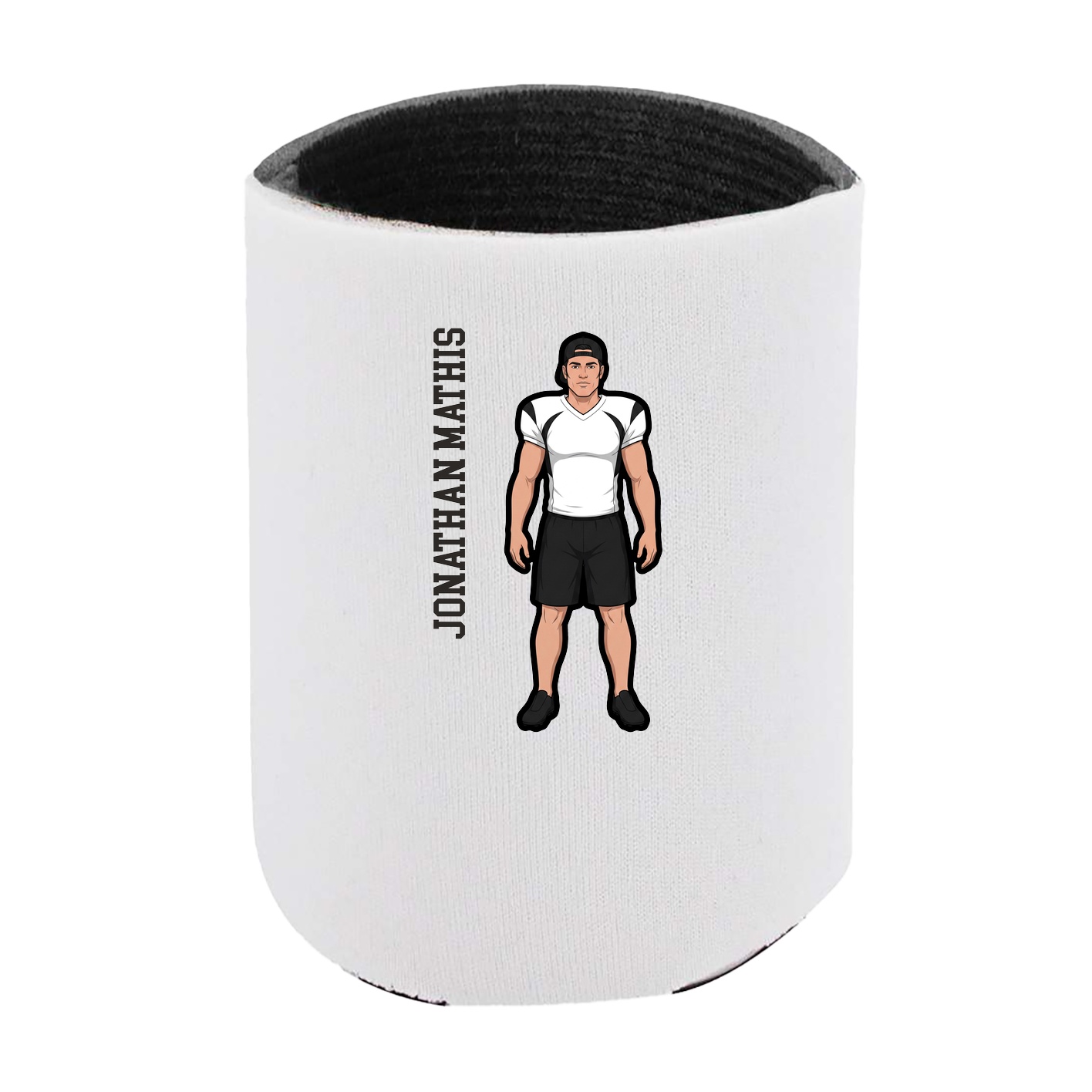 Can Holder — Name Vertical in White