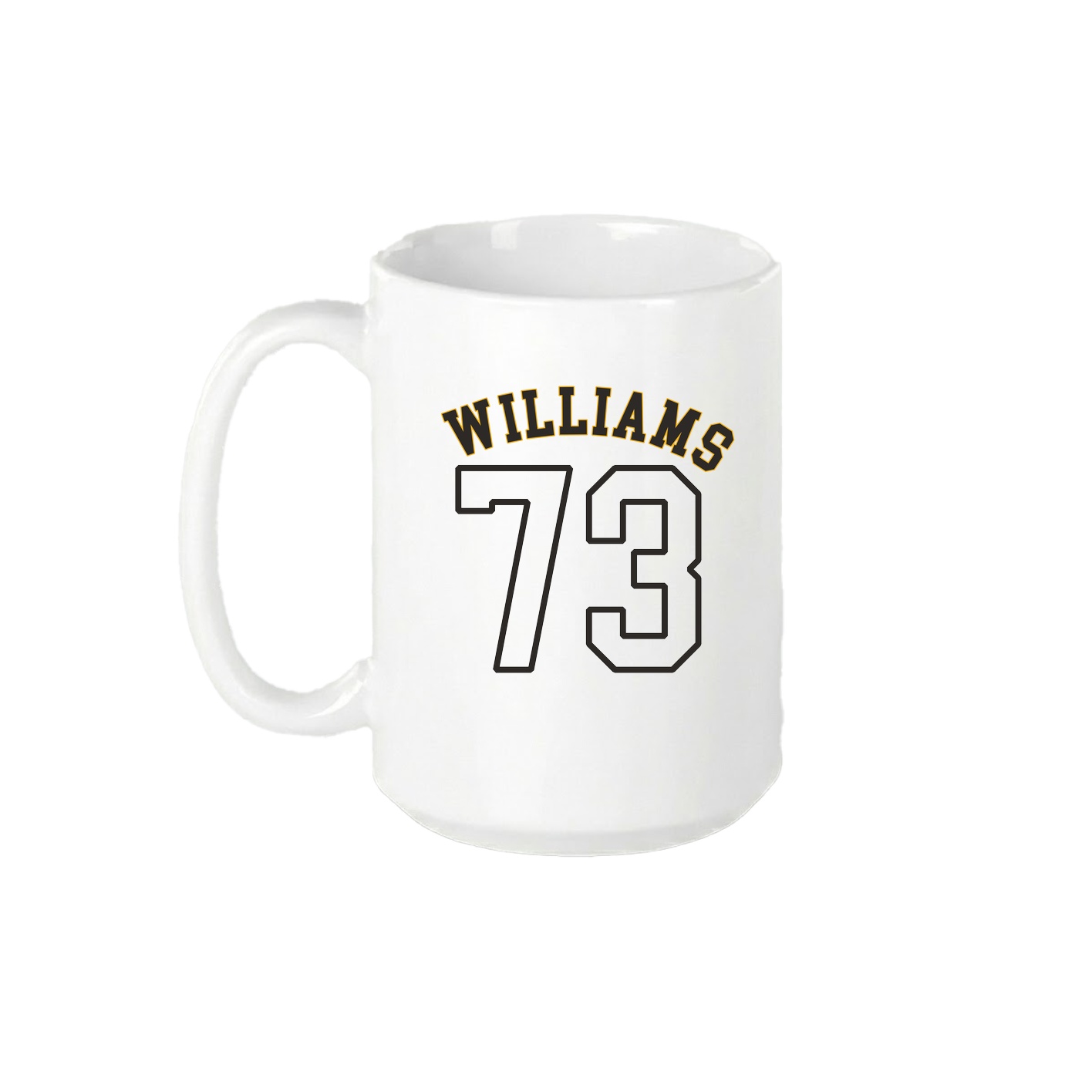 15oz Coffee Mug — Shirsey Arch in White