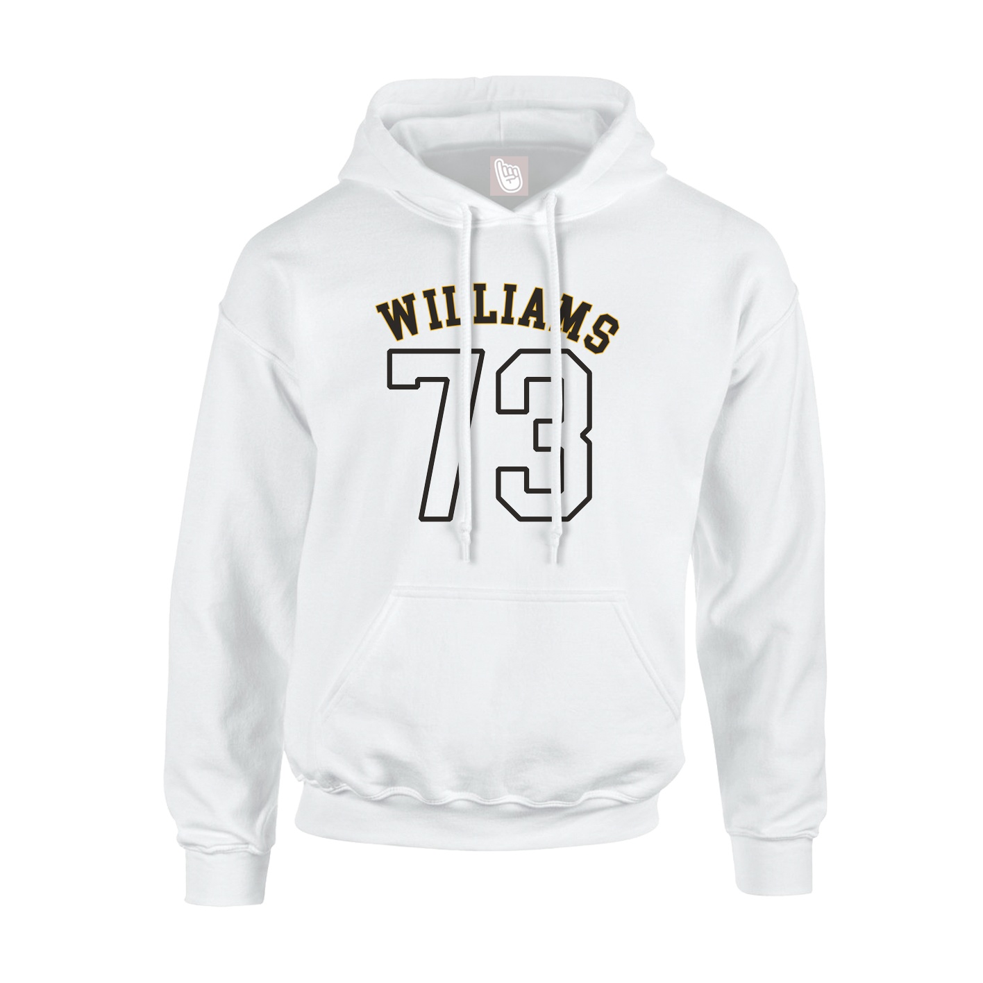 Hoodie — Shirsey Arch in White