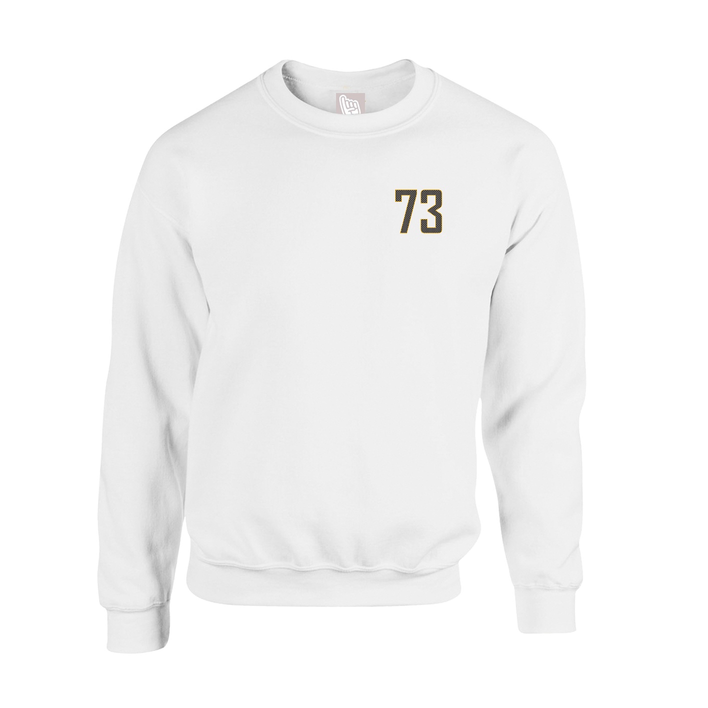 Fleece Crew — Front Shirsy in White