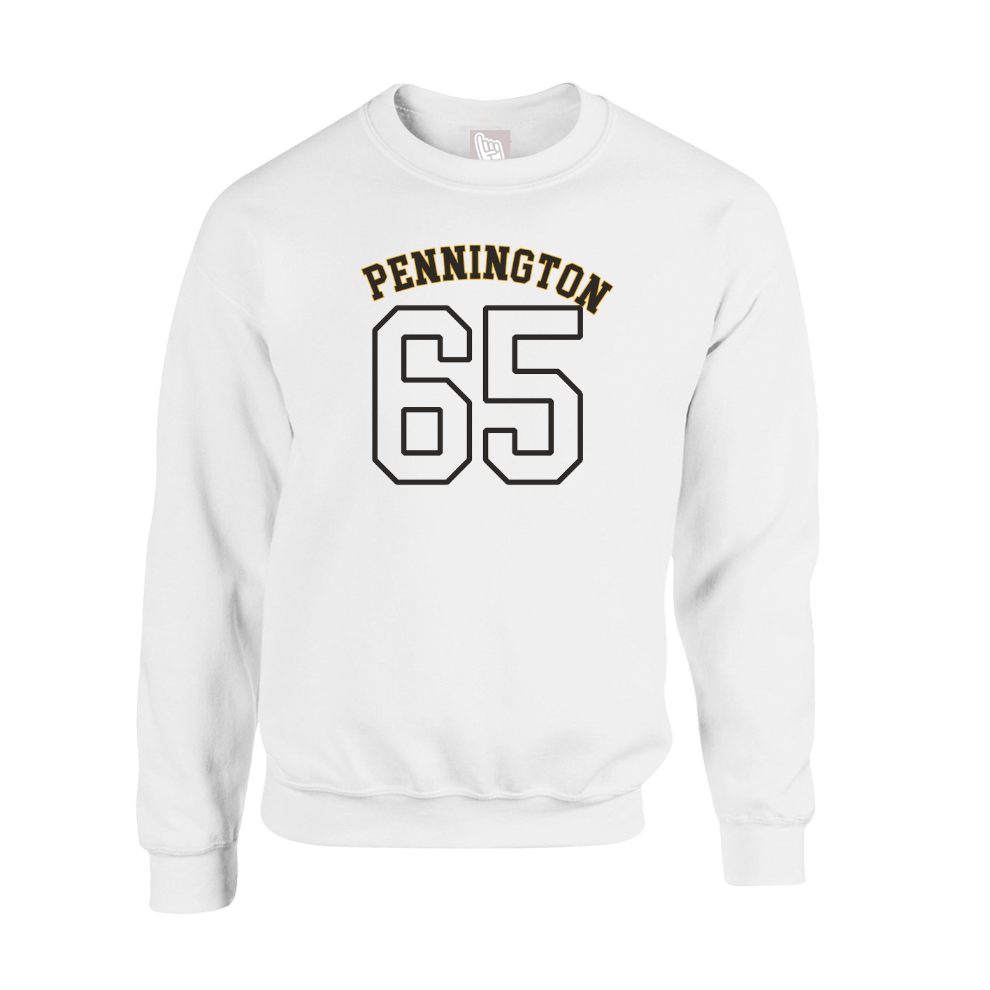 Fleece Crew — Shirsey Arch in White