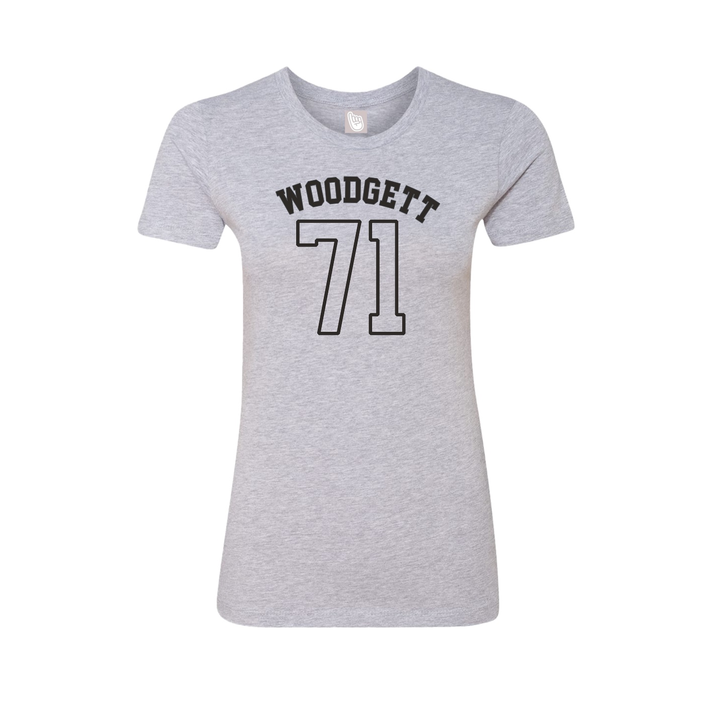 Fitted Women's Tee — Shirsey Arch in Grey