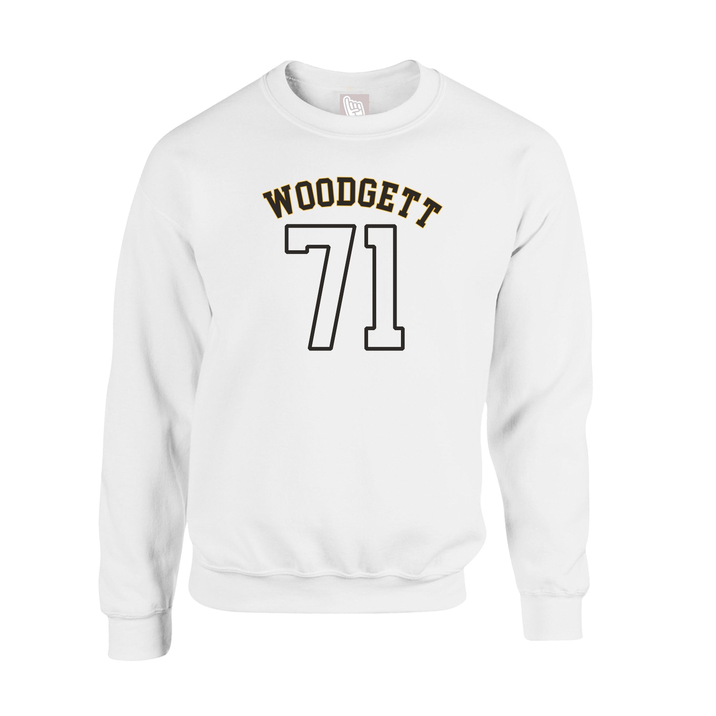 Fleece Crew — Shirsey Arch in White