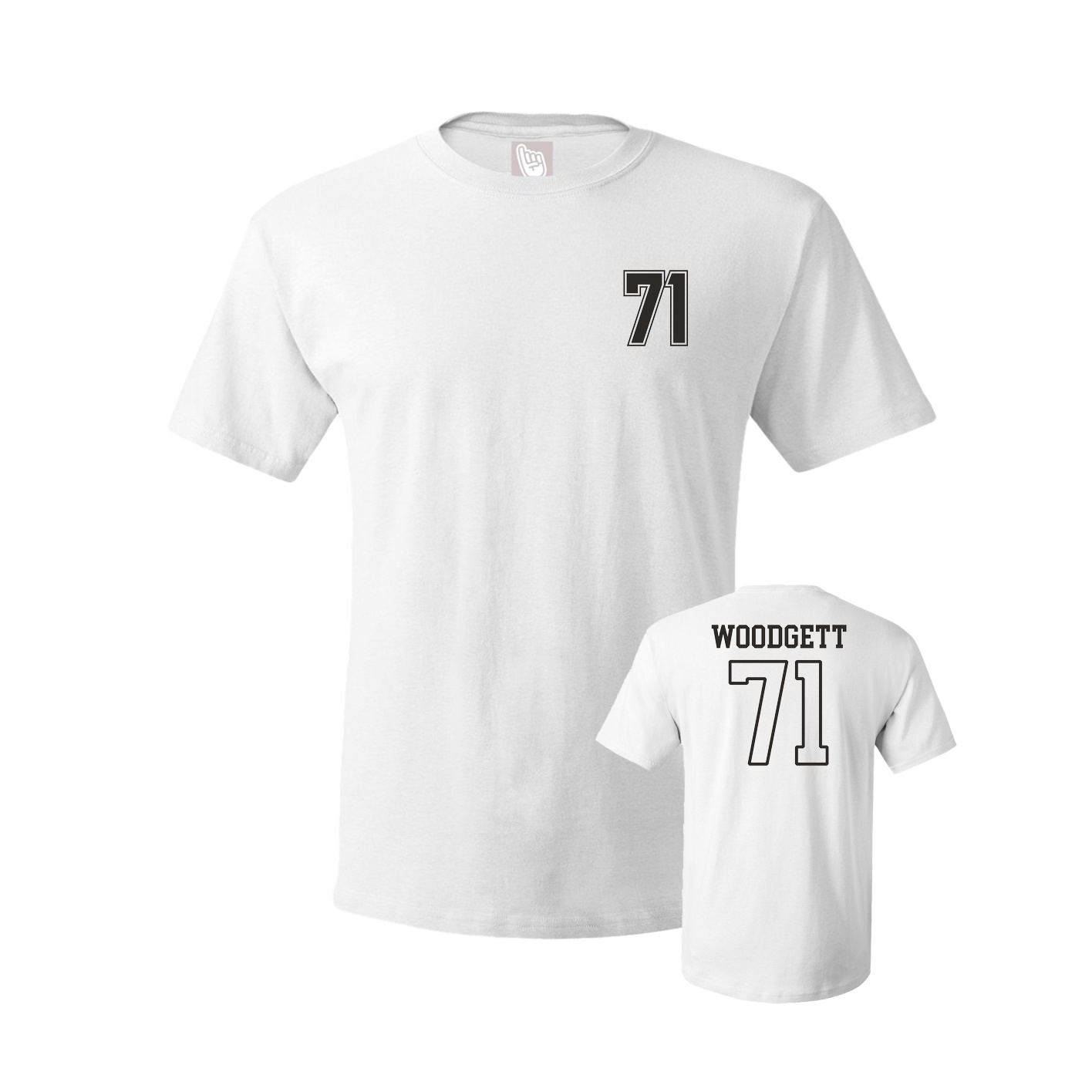 Youth Tee — Chest Back in White