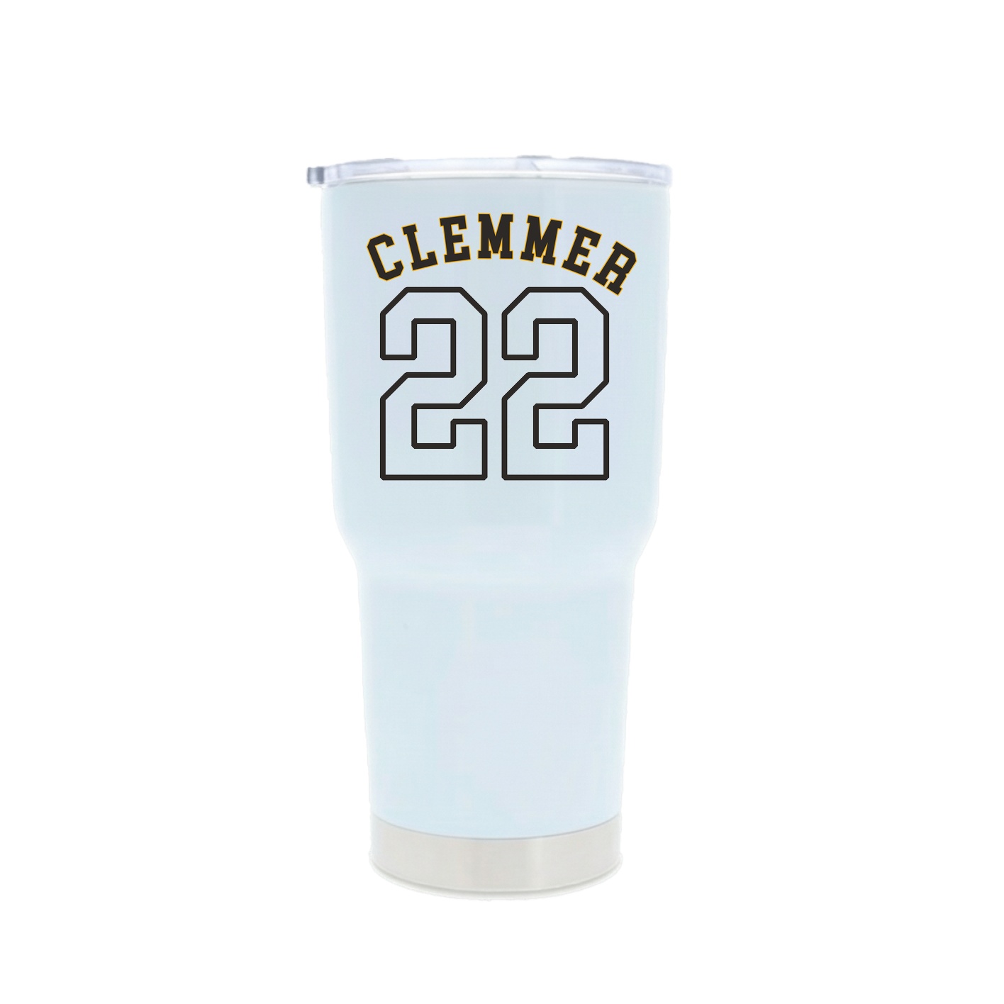 30oz Stainless Steel Tumbler — Shirsey Arch in White