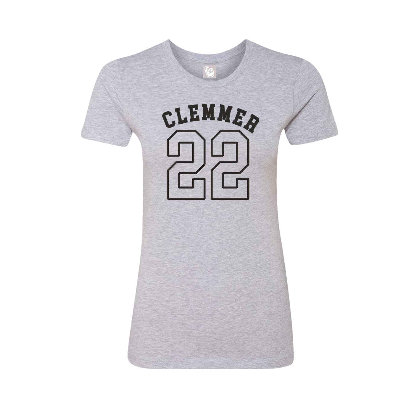 Fitted Women's Tee — Shirsey Arch in Grey