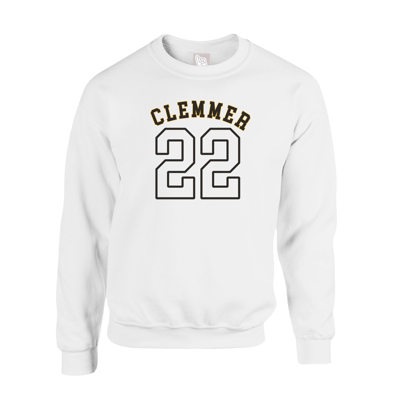 Fleece Crew — Shirsey Arch in White
