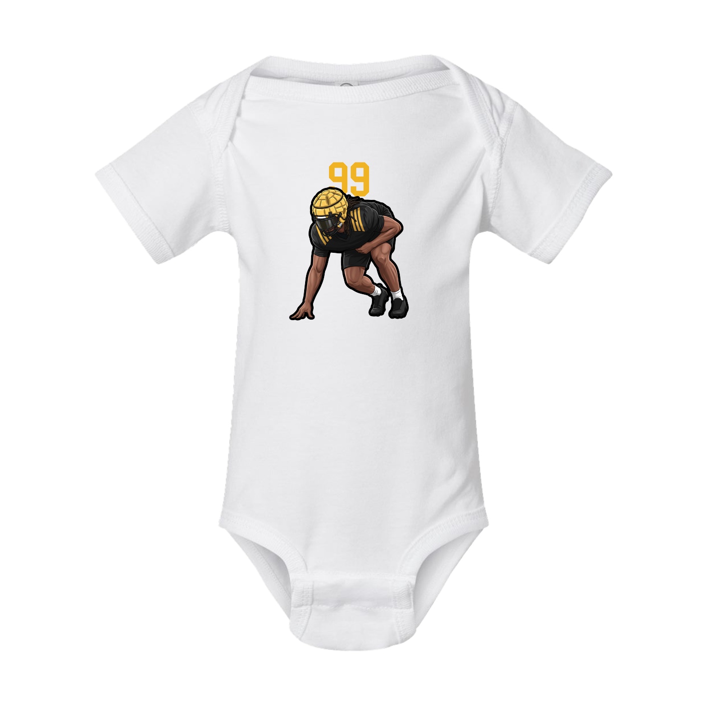 Baby Onesie — Number Top in White