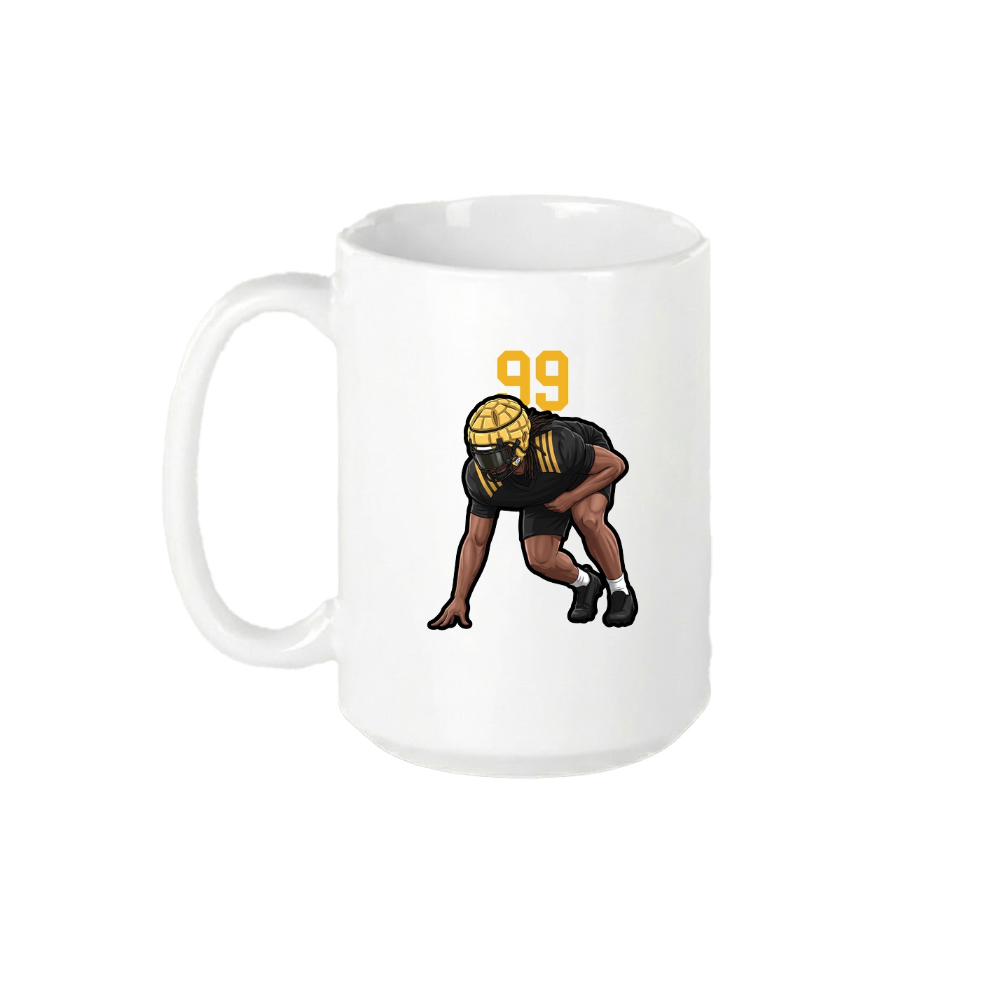15oz Coffee Mug — Number Top in White