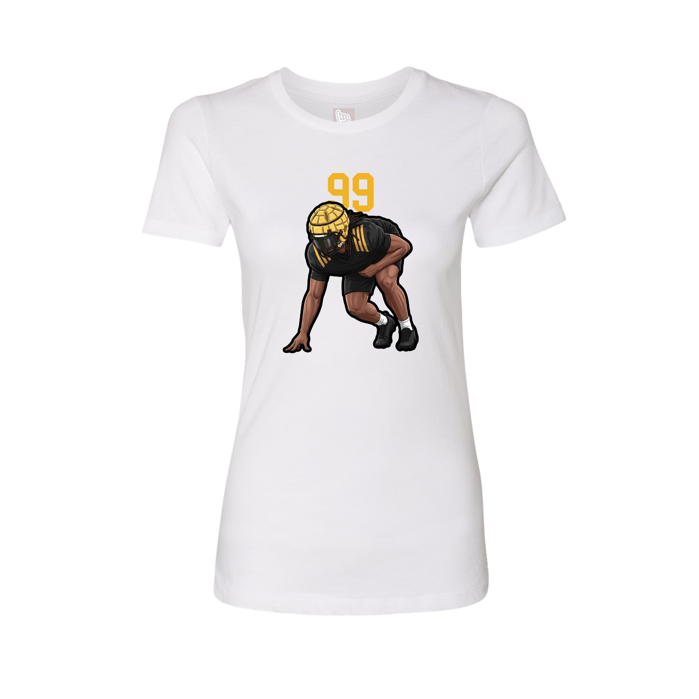 Womens Tee — Number Top in White