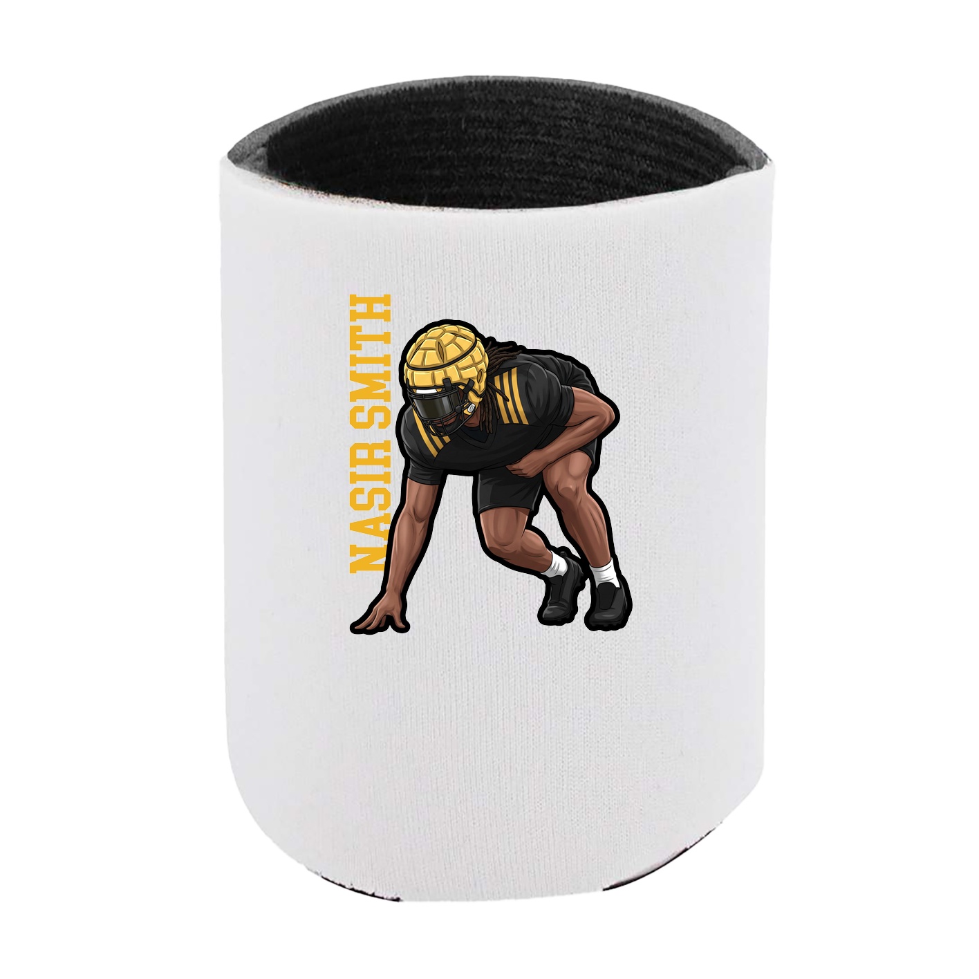 Can Holder — Name Vertical in White
