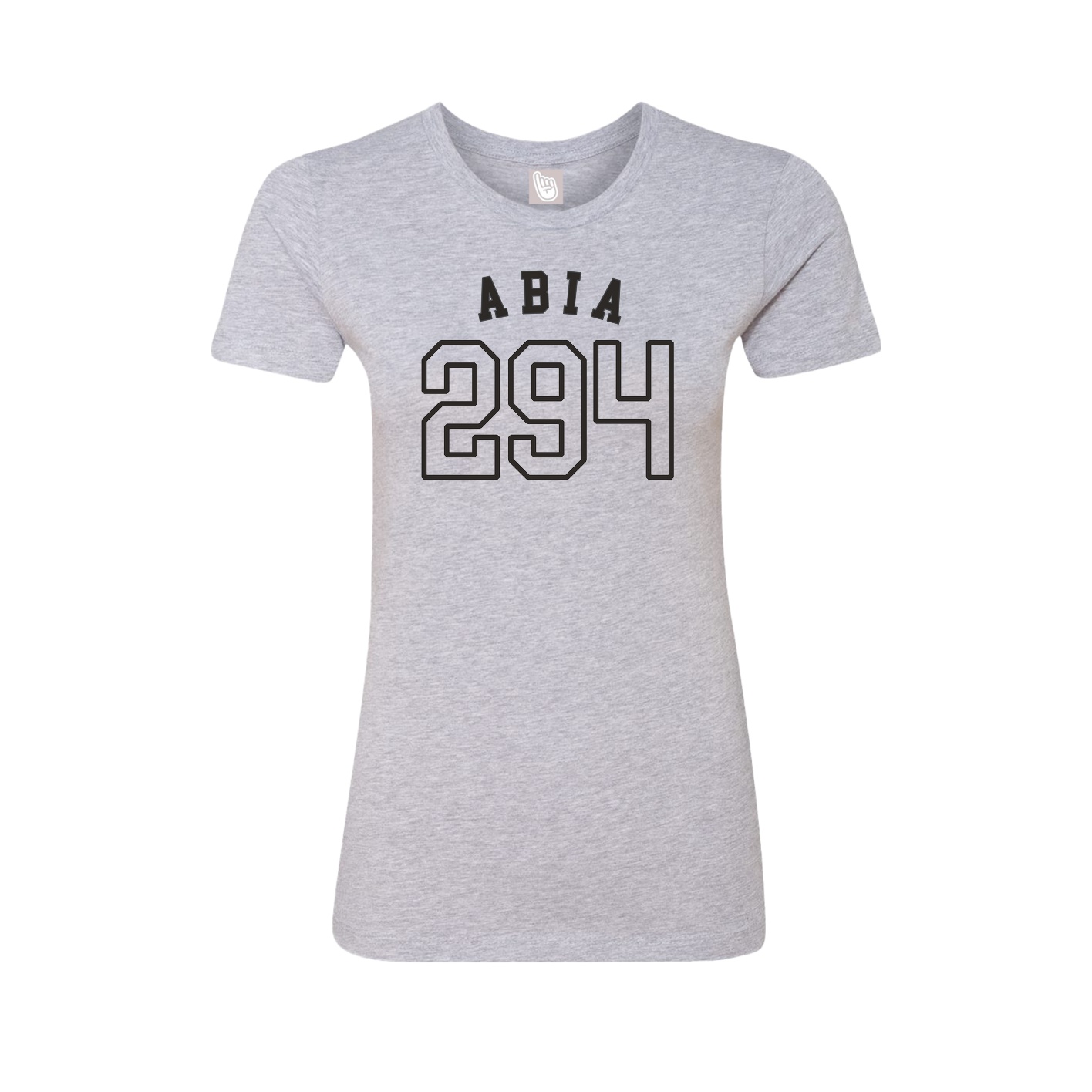 Fitted Women's Tee — Shirsey Arch in Grey