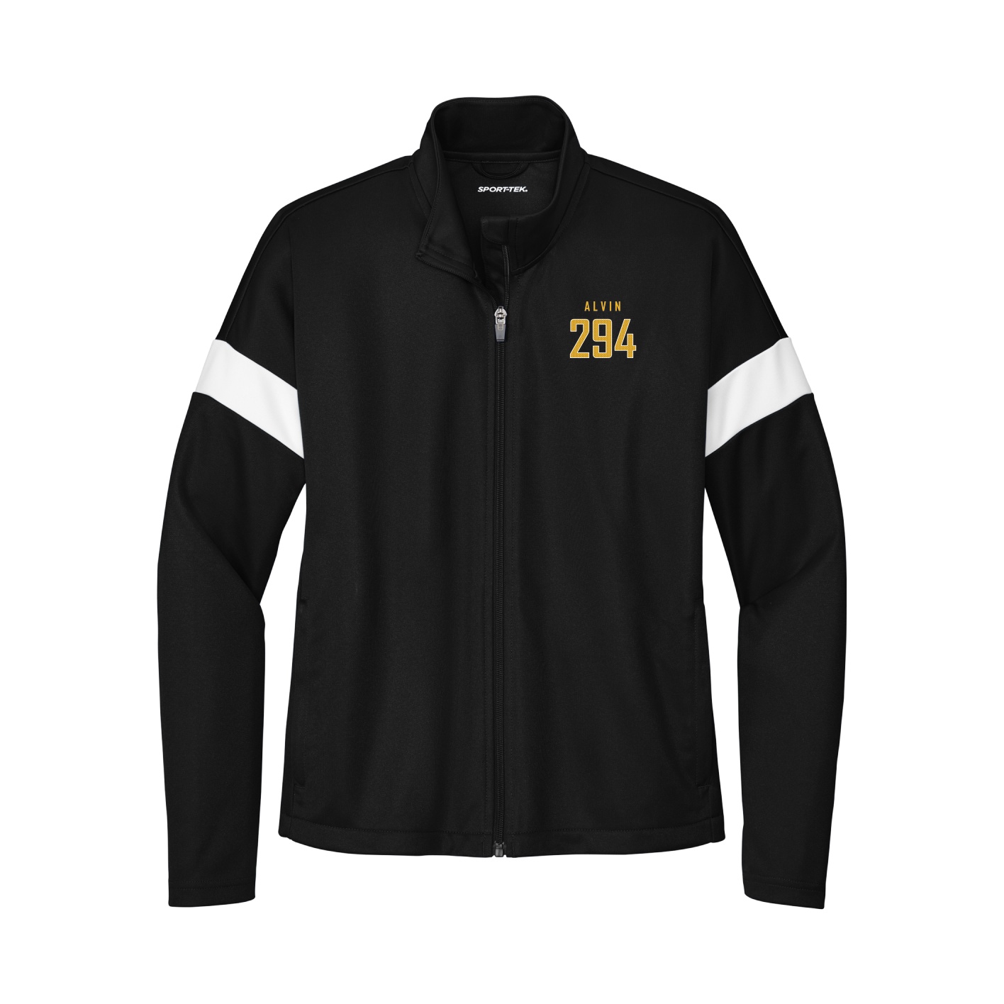Womens Team Travel Full-Zip Jacket — Mesh Shirsey in Black/White