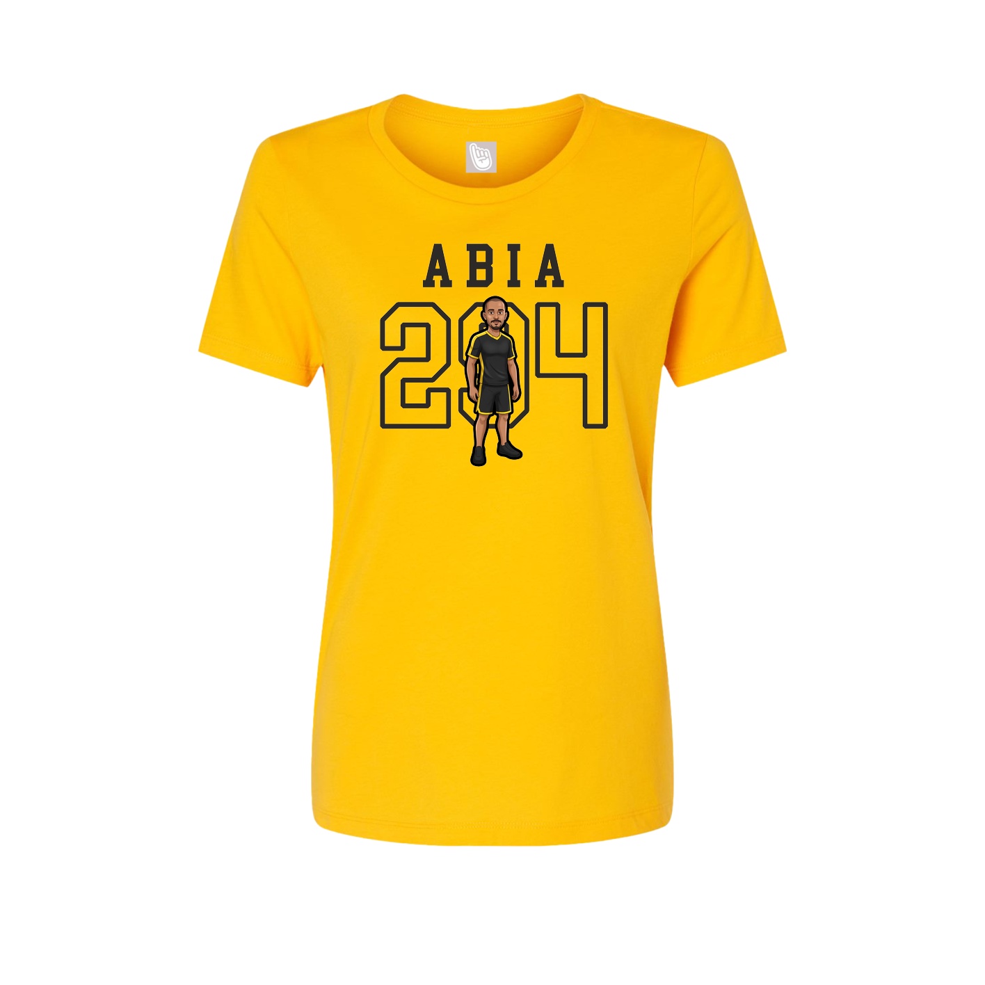 Fitted Women's Tee — Shirsey in Gold