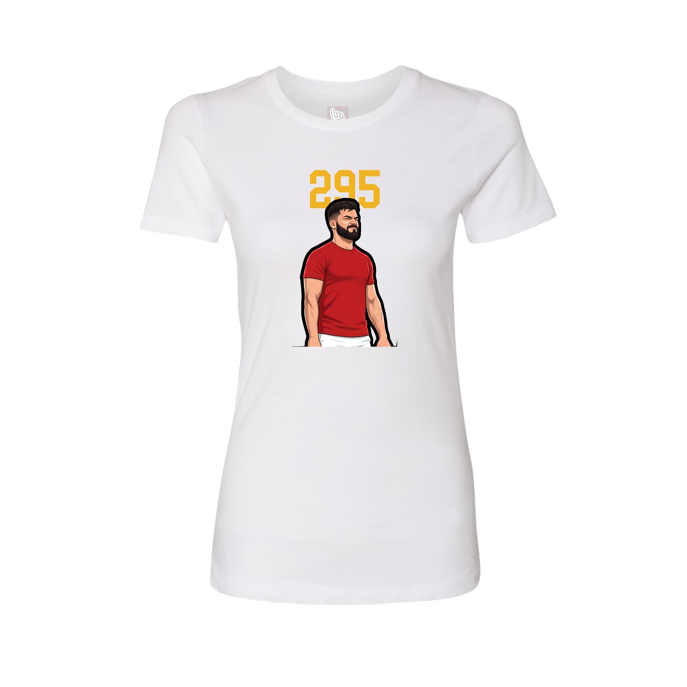 Womens Tee — Number Top in White
