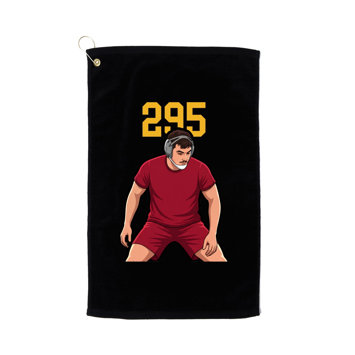 Golf Towel — Number Top in Black