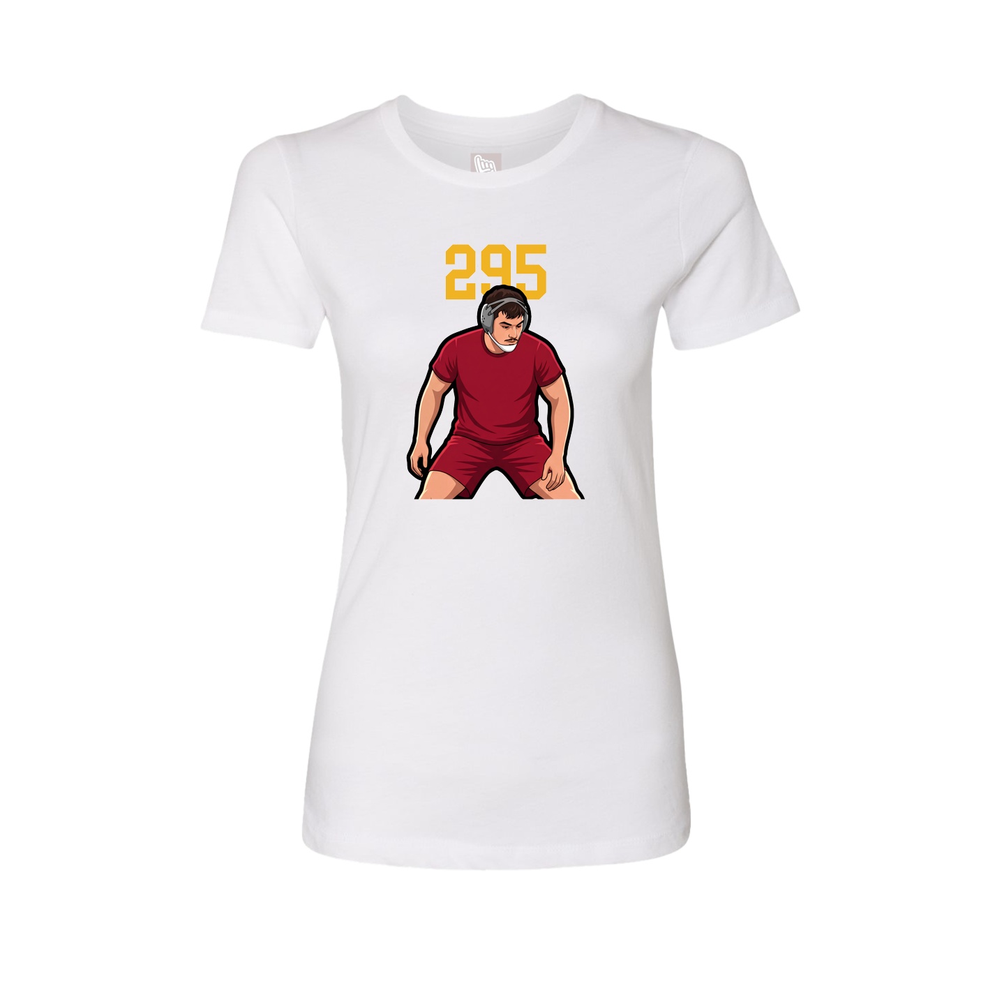 Womens Tee — Number Top in White