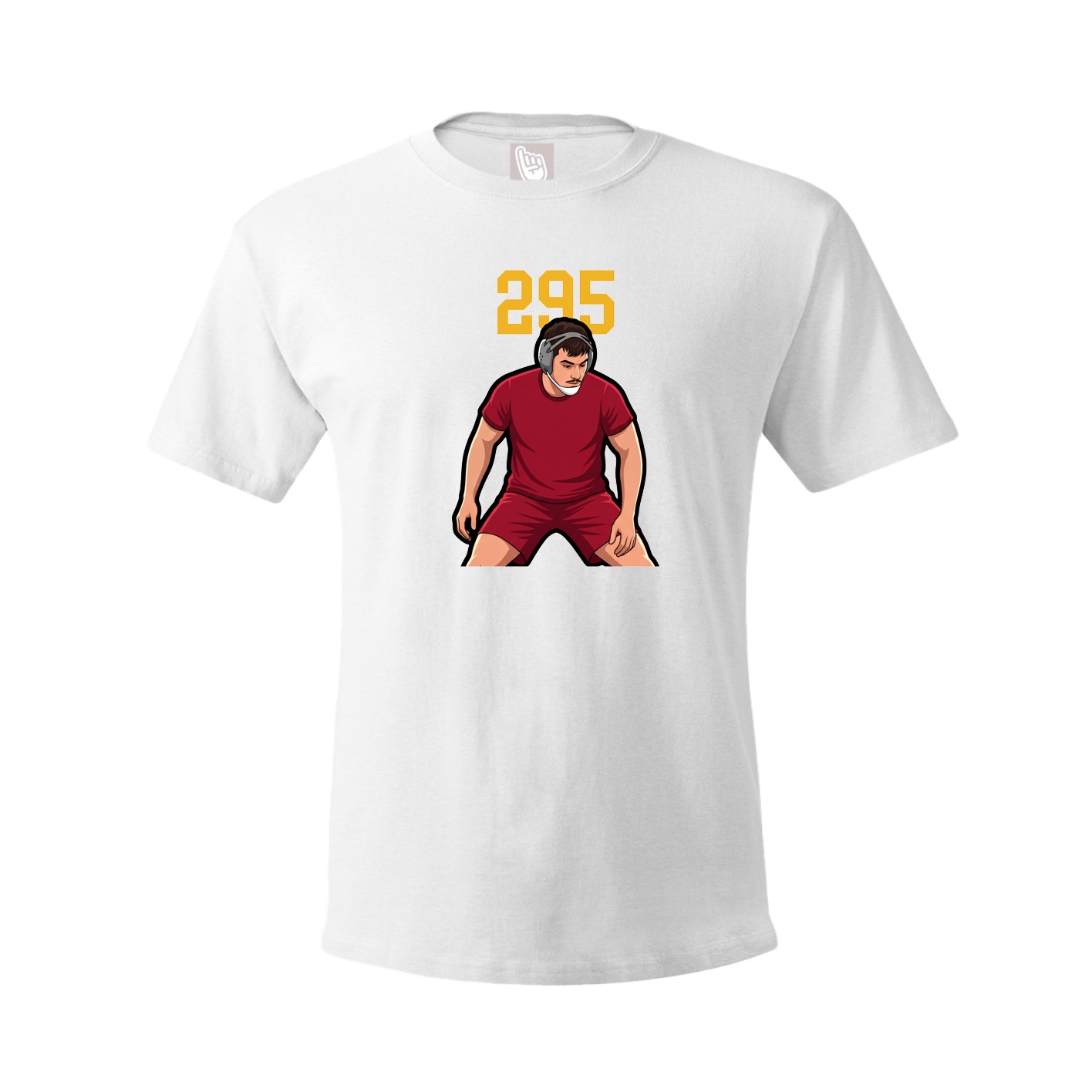 Youth Tee — Number Top in White