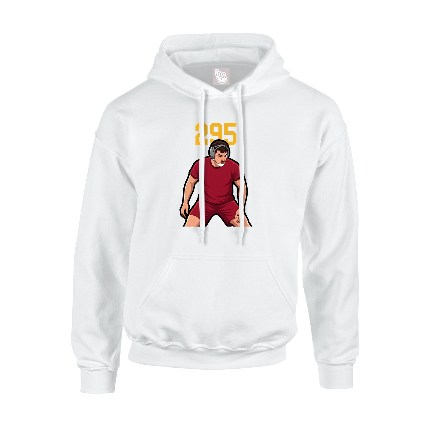 Hoodie — Number Top in White