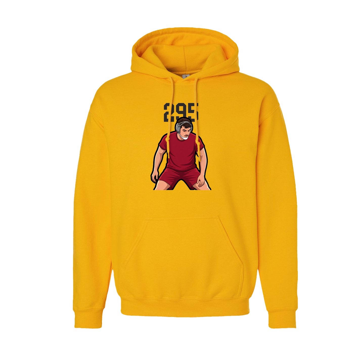 Youth Hoodie — Number Top in Gold